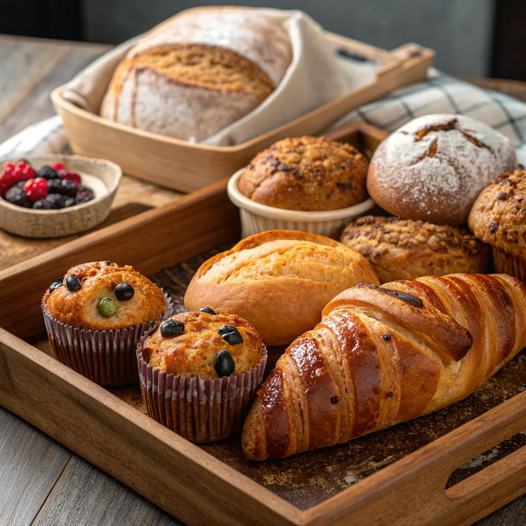 Assortment of Fresh Bakery Products